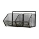 thumbnail image 2 of Cesta de pared para almacenar jengibre y ajo | Organizador de cocina de hierro con múltiples compartimentos | Estante inoxidable para especias, cebollas y condimentos | Diseño compacto, 2 of 5