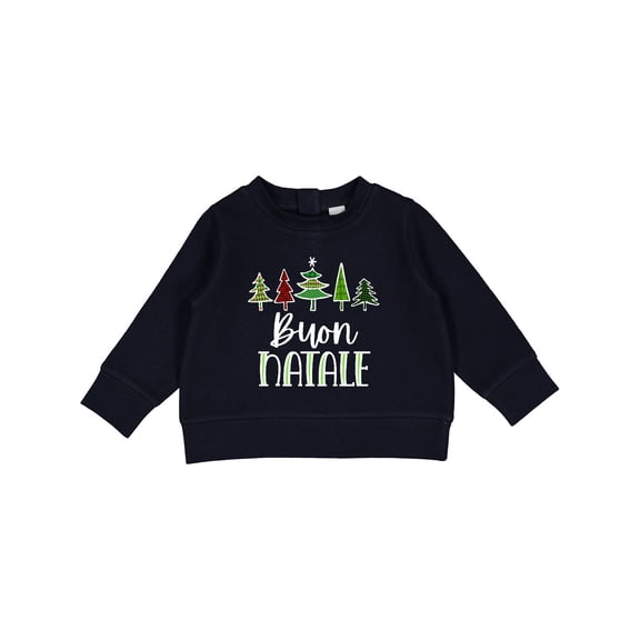 Inktastic Buon Natale Festive Christmas Trees Baby Sweatshirt