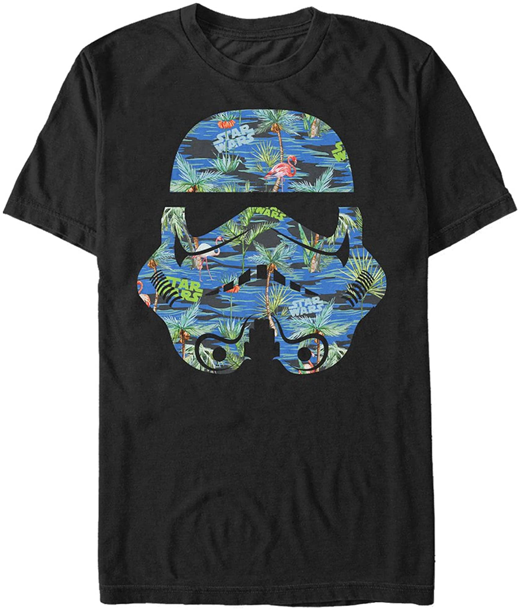 Star Wars Mens Hula Helmet Graphic T 