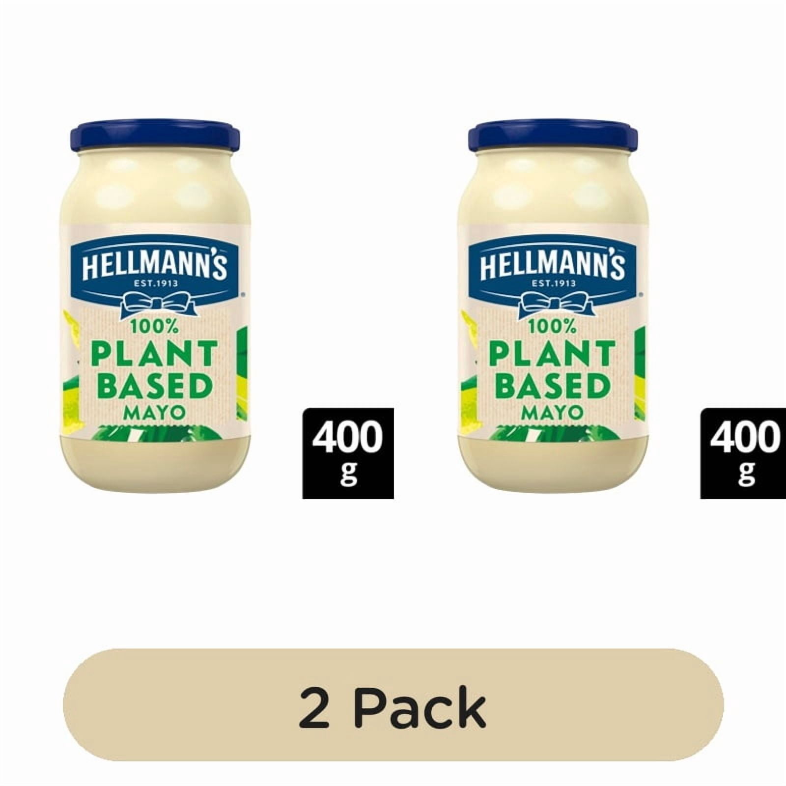 Hellmann's Plant Based Mayonnaise 400g, British Import (Pack of 2)