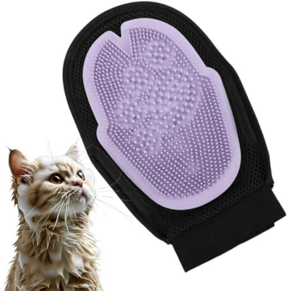 Pet Grooming Glove – Mesh Cloth Brush 16.5x25x1.6cm | Cat Hair Remover Glove | Brush for Cats, Dogs and Pet Grooming at Home Use
