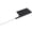 Black, variant on Rupoun Professional Rat Tail Hair Comb for Sectioning and Styling, Stainless Steel Pintail Teasing Comb for Salon Hair Stylists, Anti-Static Hair Dye Highlight Comb Tool, Black (8.27 in / 21 cm)