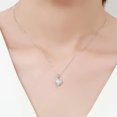 thumbnail image 3 of K-KED Women Romantic 925 Silver Heart Necklaces Pendant Gifts Cubic Zirconia Jewelry-Silver, 3 of 6