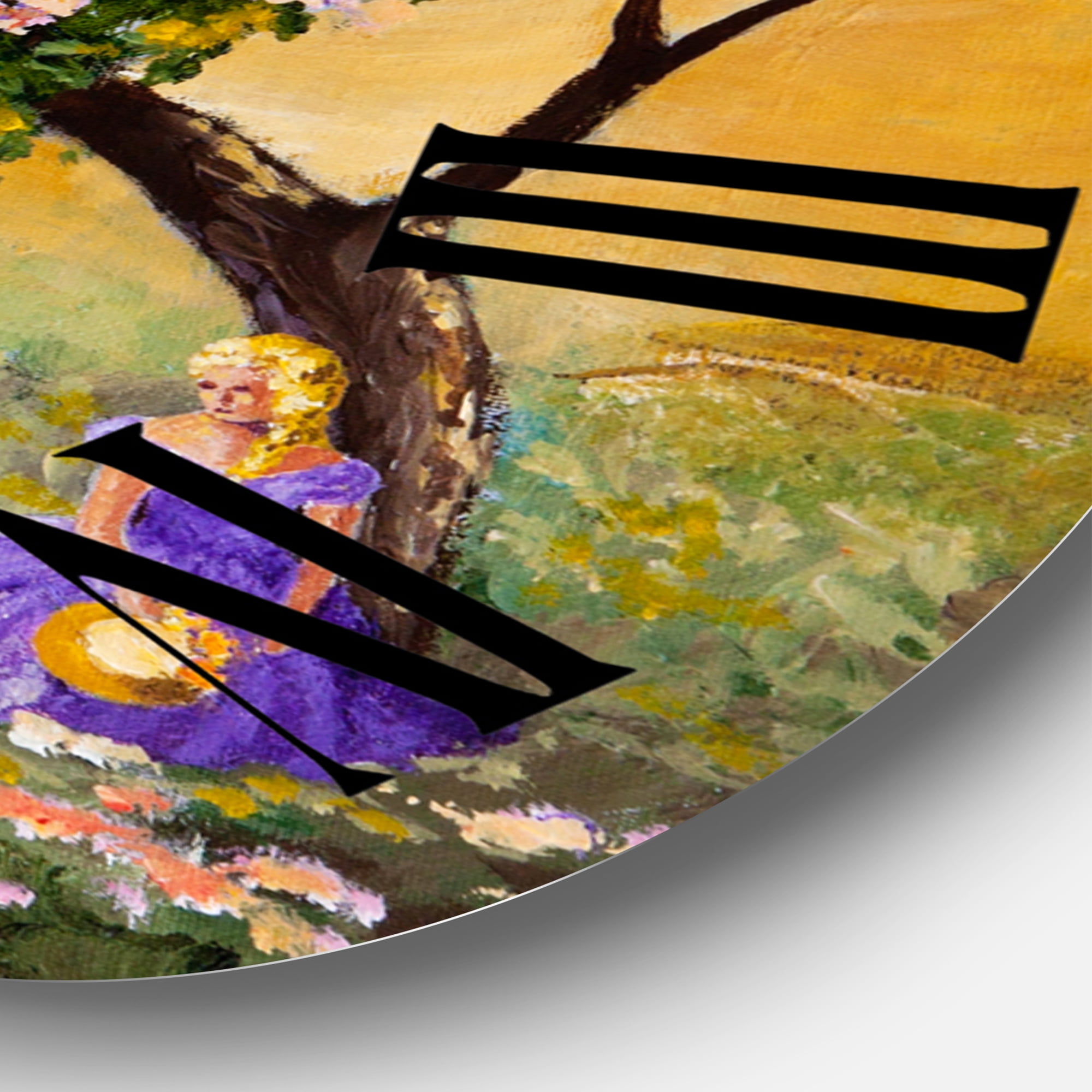 Designart 1 in Quartz Traditional Wall Clock