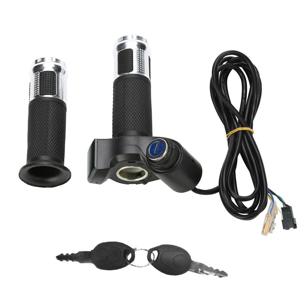 48V Electric Scooter Twist Throttle Grips Power Display Switch LED Indicator