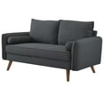 thumbnail image 6 of Loveseat and Sofa Set, Fabric, Grey Gray, Modern Contemporary Urban Design, Living Lounge Room Hotel Lobby Hospitality, 6 of 7