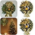 thumbnail image 4 of Guirnalda Artificial Invierno Plástico 30 Cm Navidad 2 Piezas Cgtredaw oro 30 Cm, 4 of 4