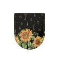 thumbnail image 6 of KUIFORTI Sunflower Toilet Seat Cover Black Toilet Cover Novelty Toilet Mat Protective Cover Replacement Toilet Lid Cover Decorative, 6 of 6