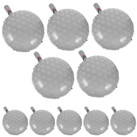 PBPBOX Golf Foil Balloon For Celebrations Grey 10Pcs 17.68X17.68In