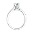 thumbnail image 2 of 1/2 Carat Diamond Solitaire Engagement Ring in 14K White Gold (Ring Size 5.5), 2 of 6