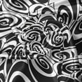 thumbnail image 5 of Ambesonne Geometric Window Valance, Monochrome Swirled Vortex, 54" X 12", Black and White, 5 of 5