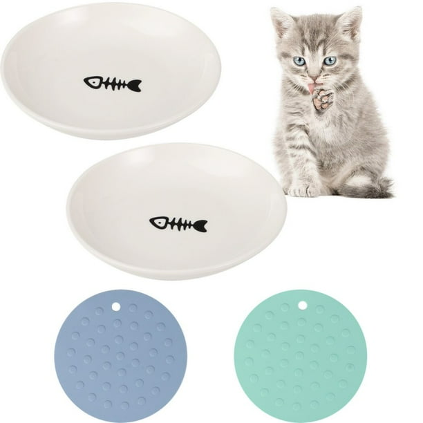 Alfombra Comedero Gato 2 Alfombrillas Impermeables Para Comedero De Mascotas - Silicona Antideslizante (Perros Y Gatos) Protector