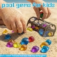 thumbnail image 5 of Diving Gems Pool Toys with Pirate Treasure Chest, Colorful Acrylic Diamonds, Underwater Sinking Swim Toys for Age 3+ Pool Games, 5 of 7