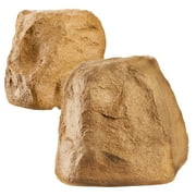 OSD Audio BTR150 5.25 Bluetooth Outdoor Rock Speaker Pair, 120W, Weather Resistant, Sandstone Canyon Brown