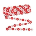 thumbnail image 2 of Daisy Flower Lace Trim, Daisy Flower Shape Polyester Fine Workmanship Lace Trim  For DIY Crafts For Headwear Accessories Red White, 2 of 8