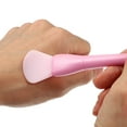 thumbnail image 5 of 2 Pcs Silicone Face Mask Brushes Face Mask Applicator Brushes Soft Silicone Brushes Pink Blue, 5 of 6