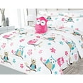 thumbnail image 5 of Bedding set full size 8pc owl white #3 complete bed in bag comforter with plushie toy friend and matching sheet set for kids bedroom décor for girls boys, 5 of 5