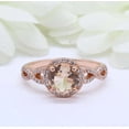 thumbnail image 4 of HeartsAndYou 2ct Natural Morganite & Diamond Engage Ring Twist Shank Halo 14k SOLID Rose Gold, 4 of 9
