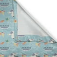 thumbnail image 6 of Ambesonne Marine Valance & Curtain, Seagulls Sailboats Yachts, 55"x45", Pale Sky Blue Multicolor, 6 of 7