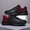 Black&Red, variant on Men's Fashionable Sneakers - Casual, Versatile & Comfortable with Lace-Up Closure, Sports - Suitable for Men - Perfect Gift for Fashionable Guys & Durable PU Upper - For Everyday Wear