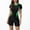 Green, variant on Generic Athletic One Piece Swimsuits for Women Zipper Up Bathing Suits Modest Boyleg Swimwear