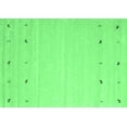 thumbnail image 1 of Ahgly Company Indoor Rectangle Solid Emerald Green Modern Area Rugs, 2' x 4', 1 of 4
