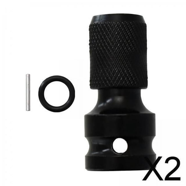 Adaptador de impacto de 2-4 paquete de 1/2 "a 1/4" para el enchufe de sujeción de la broca del destornillador 2 piezas