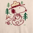thumbnail image 3 of Peanuts - Snoopy and Woodstock Hiking - Women's Lightweight French Terry Long Sleeve Shirt, 3 of 6