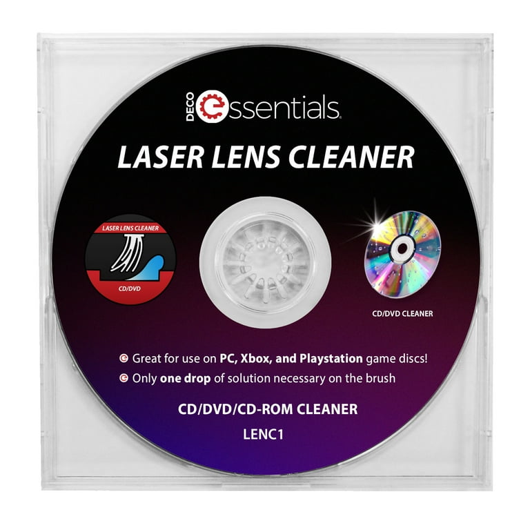 Deco Essentials Laser Lens Cleaner for DVD/CD Players - Walmart.com