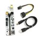 thumbnail image 1 of Tarjeta Pci-e Riser Sata 6p Pcie Pci-e Express Adaptador 1x 16x Extensor Usb3.0, 1 of 5
