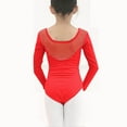 thumbnail image 3 of purcolt Girls Dance Leotards Toddler Mesh Long Sleeve Ballet Leotard Bodysuits Gymnastic Dancewear Ballerina Outfit, 3 of 3