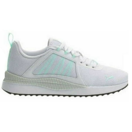 Puma Womens Pacer Net Cage Lifestyle Sneakers Running Shoes White 8 Medium (B,M)