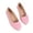 Pink, variant on Women's Slip On Ballet Flats Cute Flowers Soft Round Toe Flat Shoes