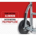 thumbnail image 4 of 600 lbs Aluminum Hand Truck Heavy Duty Dolly with P Handle & 10" Caster Wheels - Hand Truck with Skid Bars & Vertical Loop Handle - 52.3" x 17.5" with 19.3" x 7.5" Nose Plate, 4 of 9