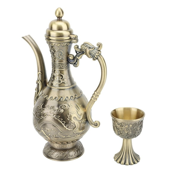 Vintage Turkish Tea Metal Cups and Saucers Set of 6 Handle Drinkware Drink Bar Fancy Teapots Serving Glassware Drinking Kitchen Women Moroccan Persian Teacups Party Art Deco