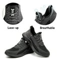 thumbnail image 3 of SUYSTEX Steel Toe Shoes for Men Lightweight Work Shoes Construction Industrial Work Tennis Shoes Safety Shoes Comfortable Steel Toe Sneakers for Men Women, 3 of 5
