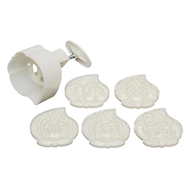 Yuarrent Molde para pastel de luna, molde decorativo para pastel de luna en forma de melocotón, cortador de galletas, presión de la mano, 5 Cocina y Comedor