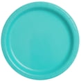 thumbnail image 1 of Terrific Teal Round 7" Dessert Plates, 24ct, 1 of 3