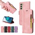 thumbnail image 1 of K-Lion Wallet Case for Samsung Galaxy S21 FE 6.4 inch,Shockproof Magnetic Clasp Folio Flip Kickstand ID Credit Card Slots Holder PU Leather Wallet Phone Cover with Wrist Strap,Pink, 1 of 15