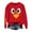 Red, variant on Luwomo Women's Sweatshirts Long Sleeve Crewneck Thanksgiving Turkey Print Funny Gobble Turkey Sweatshirt Gifts,Black,L