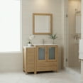 thumbnail image 4 of Vanity Art 42" Single Sink Freestanding Bathroom Vanity Set with Ceramic Top and Mirror, 4 of 9