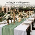 thumbnail image 5 of 2 Pack Crinkle Gauze Table Runner, 35.4×118 Inch Sheer Wrinkled Table Runner for Wedding, Birthday Party & Daily Dining Table Decor, 5 of 6