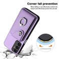 thumbnail image 3 of Allytech Galaxy A05S Wallet Case with Ring Holder Stand, Premium PU Leather Cards Slots Back Cover Shell Shockproof Phone Case for Samsung Galaxy A05S, Purple, 3 of 6