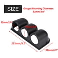 thumbnail image 3 of Soporte universal negro para montaje en vaina de medidor de medidor de tablero triple de 52 mm/2 y 3 orificios, 3 of 11