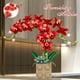 thumbnail image 2 of 1369 Uds. Bloques de construcción DIY serie de orquídeas bonsái flores para niñas adultos habilidad práctica arreglo de flores juguetes de montaje para regalos Gao Jinjia LED, 2 of 2