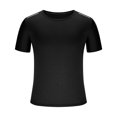 thumbnail image 4 of AHTJRT Men's Summer Cooling Ice Silk Short Sleeve T-Shirts Loose Breathable Quick Dry Sports Clothing Black L, 4 of 6