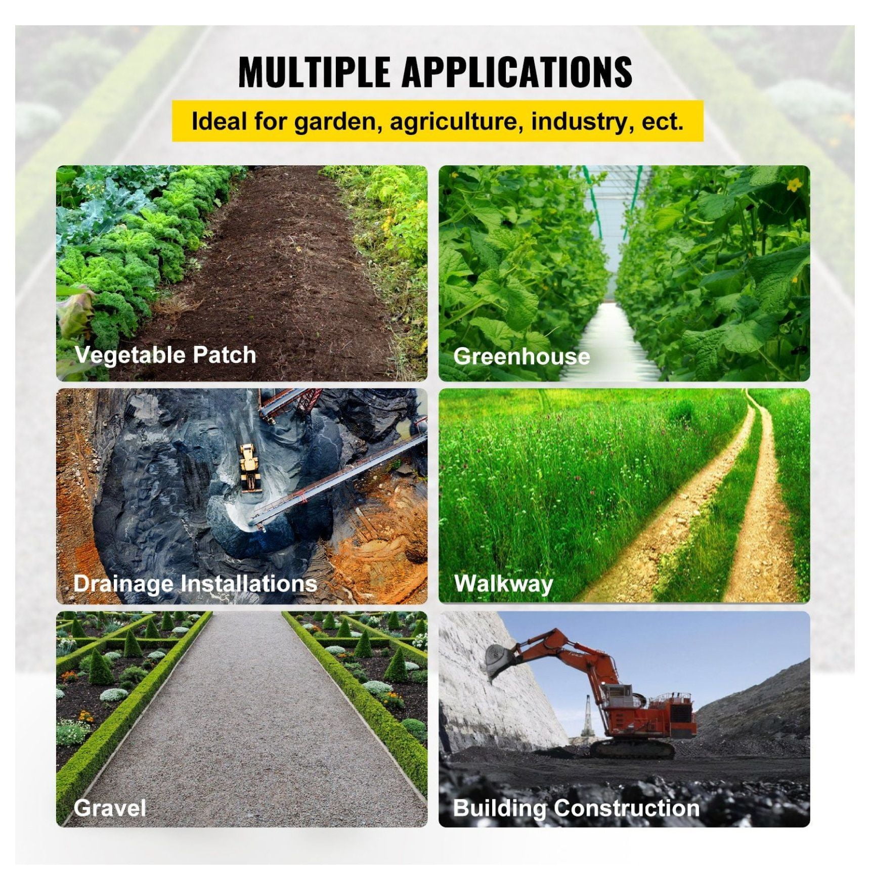 Weed Barrier Fabric 3x50ft, 5oz Heavy Duty Weed Control Fabric, Landscape Fabric for Garden Beds, Geotextile Ground Cover for Underlayment