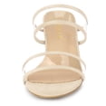 thumbnail image 2 of Sandalias Correa Transparente Tacón De Bloque Para Mujeres Beige 36, 2 of 7