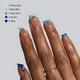 thumbnail image 3 of Press On Nails BtartboxNails XCOAT TIPS French Tips, color azul, 160 unidades, 3 of 6