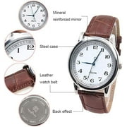 Inverted Watch, Reverse Watch, Counter-Clockwise Watch, Hands Rotate in Reverse - Watch Numerals Anticlockwise, Back Wrist Watch Counterclockwise Watch Men and Women Quartz